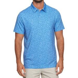 NEW FLAGS & ANTHEM mvp polo shirt in blue floral